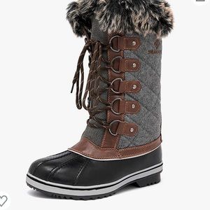 Women's Mid-Calf Winter Snow Boots. Size 7